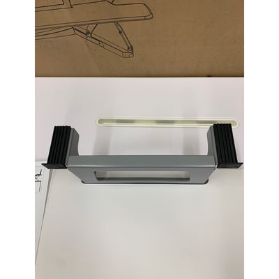 FlexiSpot Standing Desk 47" Computer Riser Keyboard Tray WHITE M3W SEE DETAILS