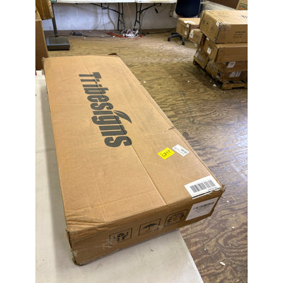 Tribesigns - 43" Coffee Table with Solid Wood Legs, Square Large Center Table