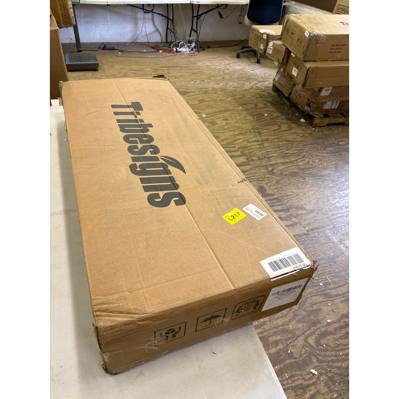 Tribesigns - 43" Coffee Table with Solid Wood Legs, Square Large Center Table