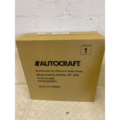 4-Pack AutoCraft 16" Wheel Cover, 8-Spoke, Silver, High Impact Plastic - AC4603