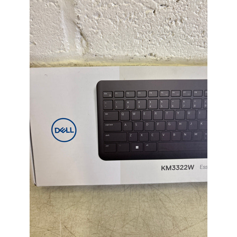 Dell Keyboard & Mouse, Wireless, Adjustable Tilt, Numeric Keypad - Black KM3322W