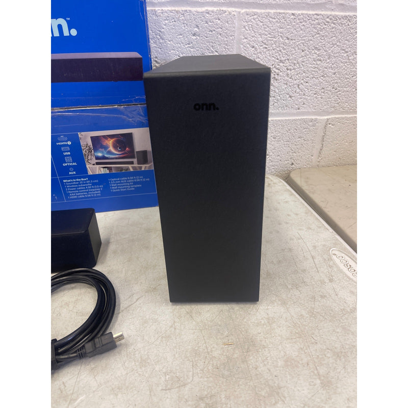 Onn. 32" 2.1 Soundbar w 2 Speakers & Wireless Subwoofer, Bluetooth, 480W, Read