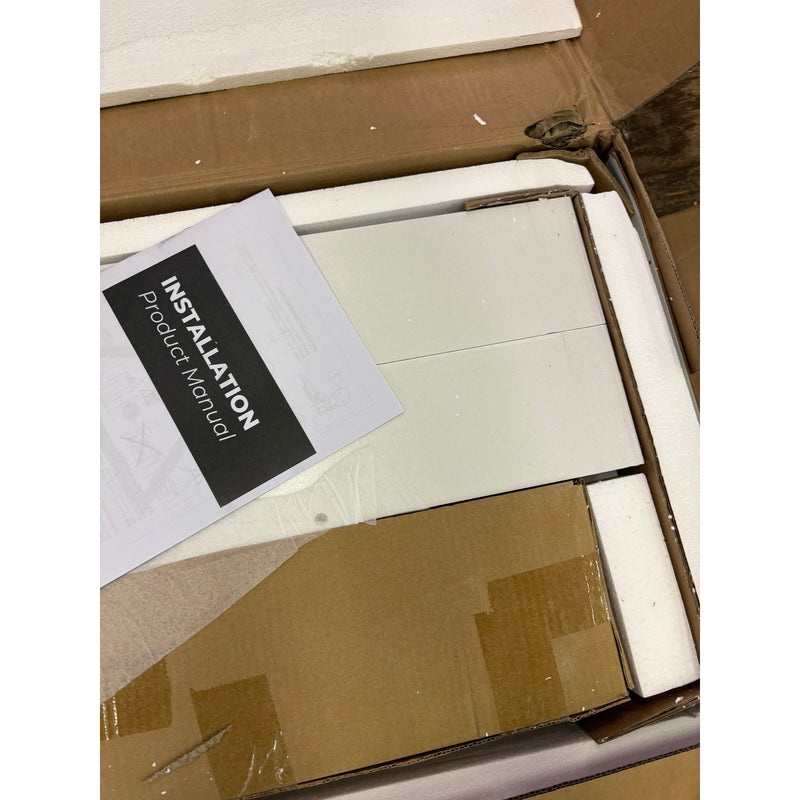 FUFU&GAGA White 8 -Drawer Standard dresser, High Gloss, w Storage Shelves