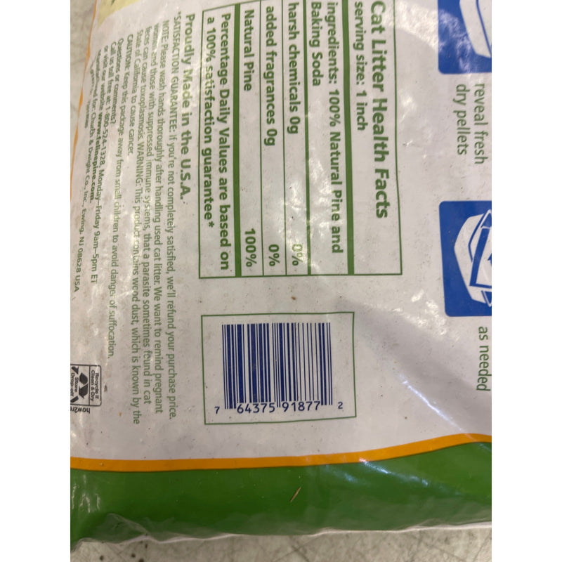 Feline Pine Platinum Non-Clumping Cat Litter Lightweight Unscented - 18lb.
