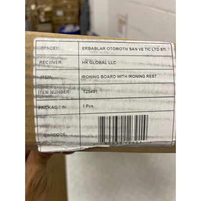 Tidy Zebra Ironing Board w 4 Layered Cover & Pad, 43"L x 14"W x 36"H Height Adjustable