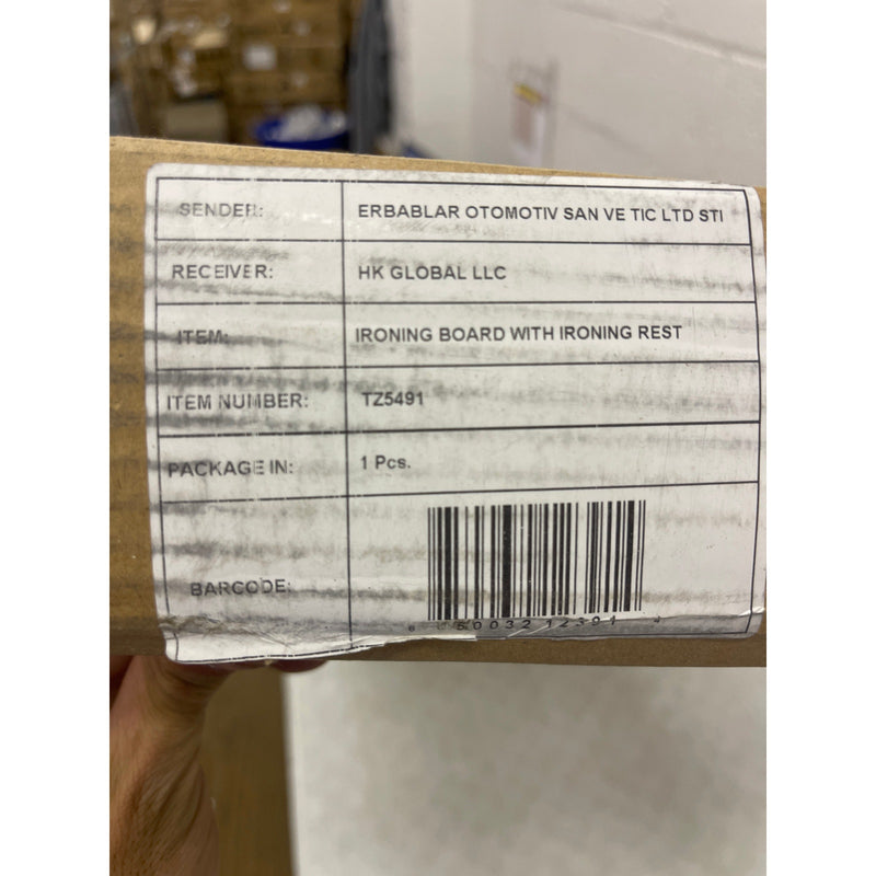 Tidy Zebra Ironing Board w 4 Layered Cover & Pad, 43"L x 14"W x 36"H Height Adjustable