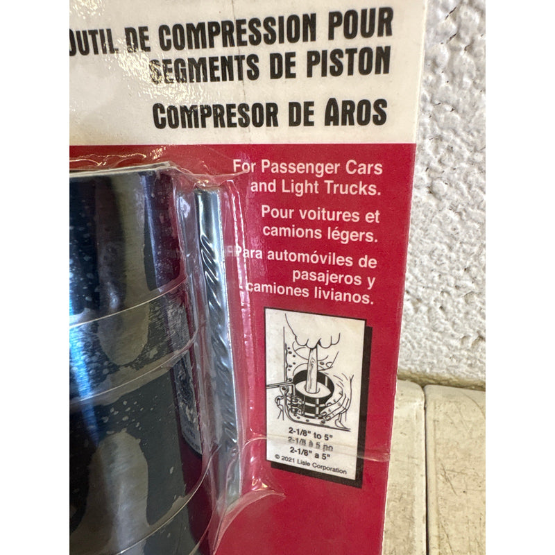 Lisle 2-1/8" To 5" Ring Compressor, For Passenger Cars & Light Trucks - 19500