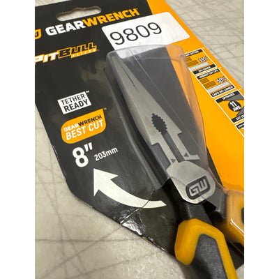 GEARWRENCH 8 in. PITBULL Dual Material Long Nose Pliers, Hand Tools - 82177C