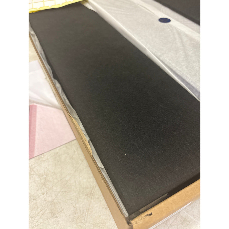 DECORITA Shiplap Felt Wall Panels 23-SqFt Interior Wall Decor, Black 24pcs