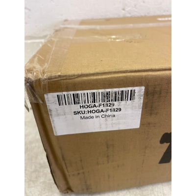 Tribesigns C-Shaped End Table, Round Solid Wood Side Table for Living Room