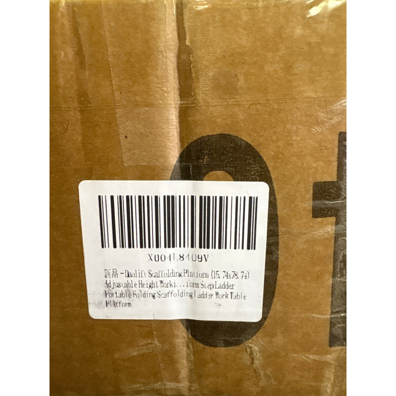 DaoLift 78.74"x14.74 Carbon Steel Scaffolding Platform, Cap 660 LBS 40-62" H