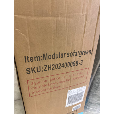 YVDNHP Single Modular Sectional Sofa Seat, Middle Section No Assembly - Green