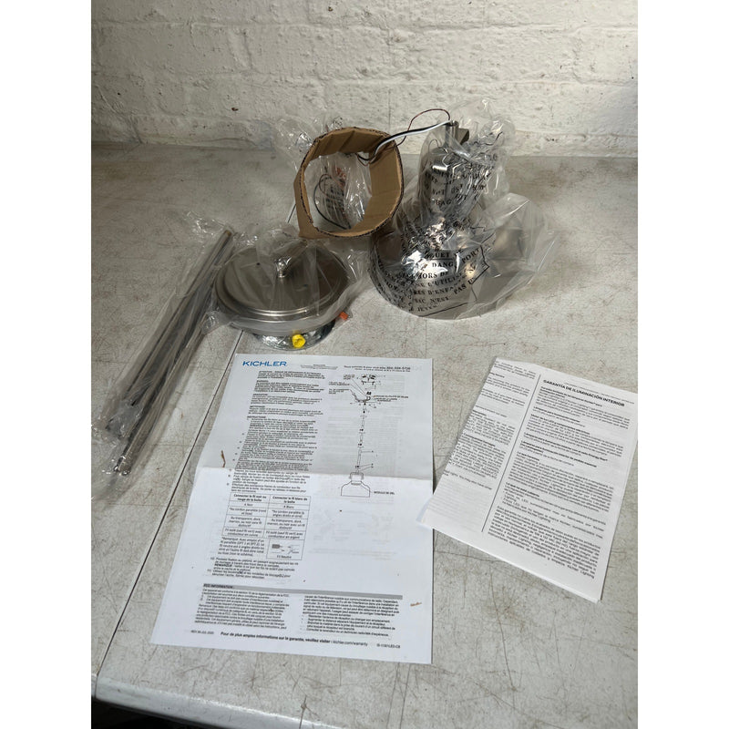 Kichler Lighting One Light Mini Pendant, Brushed Nickel, 10W 45"x7"x12" LED