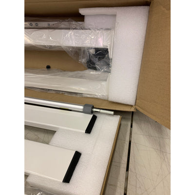 Escritorio de pie Flexispot con controlador de memoria multibotón, blanco EN1W-V2