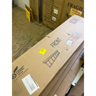 NovaSolo Halifax 6-Hook Coat Rack in Pure White, Modern & Sleek, 40" x 8" x 4"