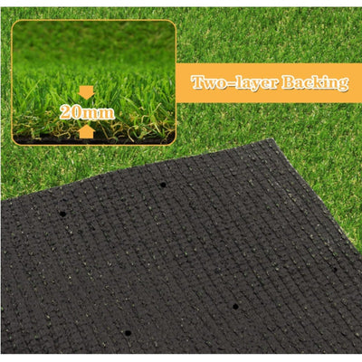 FREADEM Artificial Grass Astroturf Rug 4'x6' Realistic Fake Grass Mat 20mm High