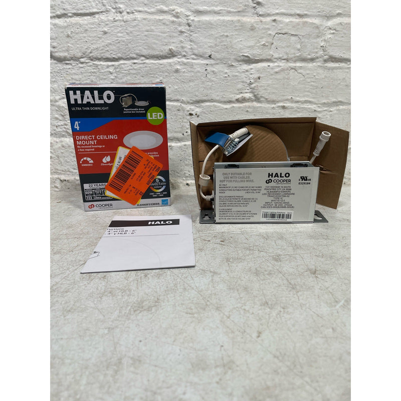 Kit de luz LED empotrada regulable HALO HLB de 4 pulgadas, CCT ajustable, sin carcasa, clasificación IC