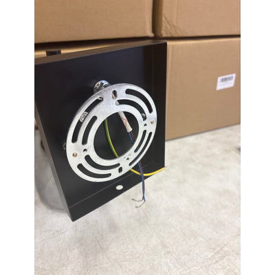 Pack-of-4 Vcozar Glass Wall Lamps, Square Base Modern Black Wall Sconce