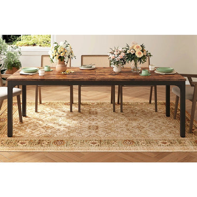 Tribesigns Rectangular Dining Table, 78" 28" x 30" Kitchen Table for 6-8 People