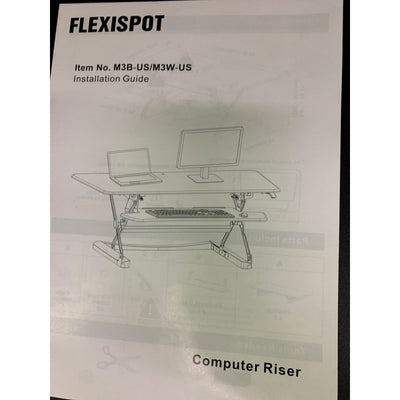 FlexiSpot Standing Desk 47" Computer Riser Keyboard Tray M3B-E-US SEE DETAILS