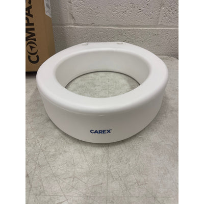 Carex Toilet Seat Riser Elongated Raised Toilet Seat Adds 3.5" to Toilet Height