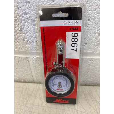 Milton Industries Single Head Chuck Dial Tire Gauge, Tire Pressure, 0-160 PSI