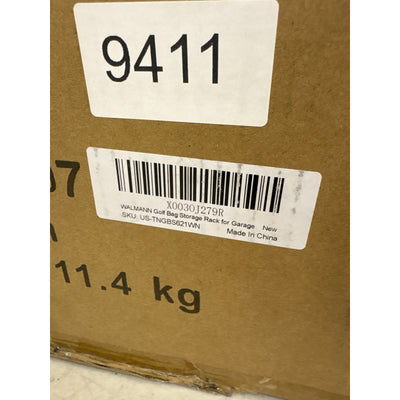 WALMANN Wall Mount 2-Golf-Bags-Stand, Golf Bag Organizer, Extra Large- Black