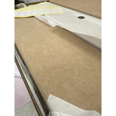 DECORITA Shiplap Felt Wall Panels 23-SqFt Interior Wall Decor, Camel /Tan 24pcs