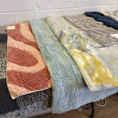 Mix of 8 Small Rugs, For Kitchen, Bathroom, Entryway, Nonslip Textured Bath Rugs