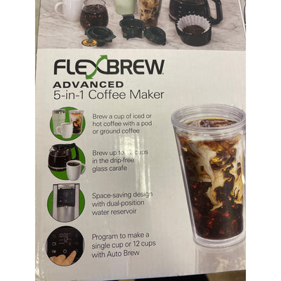 Hamilton Beach FlexBrew Advanced 5-in-1 Coffee Maker, Removable Dual-Position