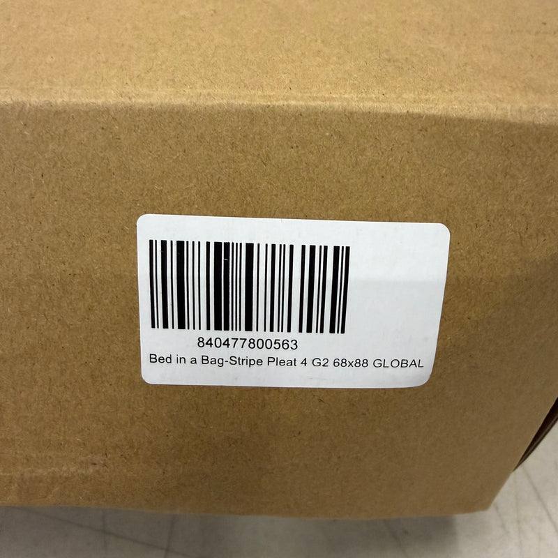 Cozy Comfort Twin Comforter Set, 3 Piece Stripe Pleat Bedding Set - Gray