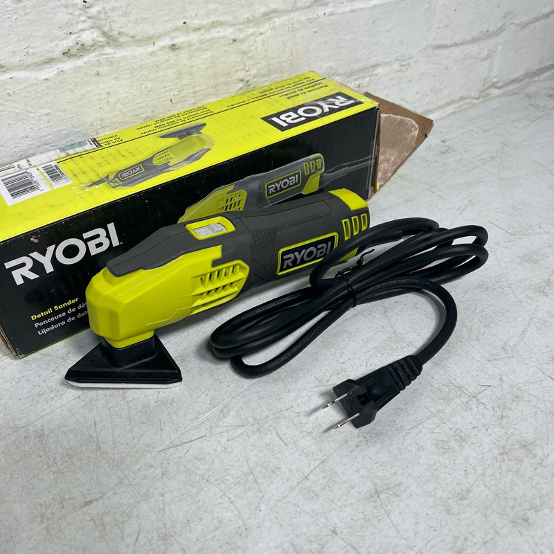 RYOBI Detail Sander, 0.4 Amp 2-7/8 in. Corded Electric, 13,000 OPM