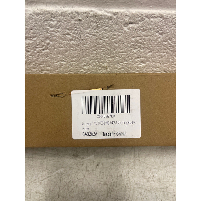 3-Pack Grasscool Toothed Mulching Lawn Mower Blade OEM 742-04053 942-04053 Black
