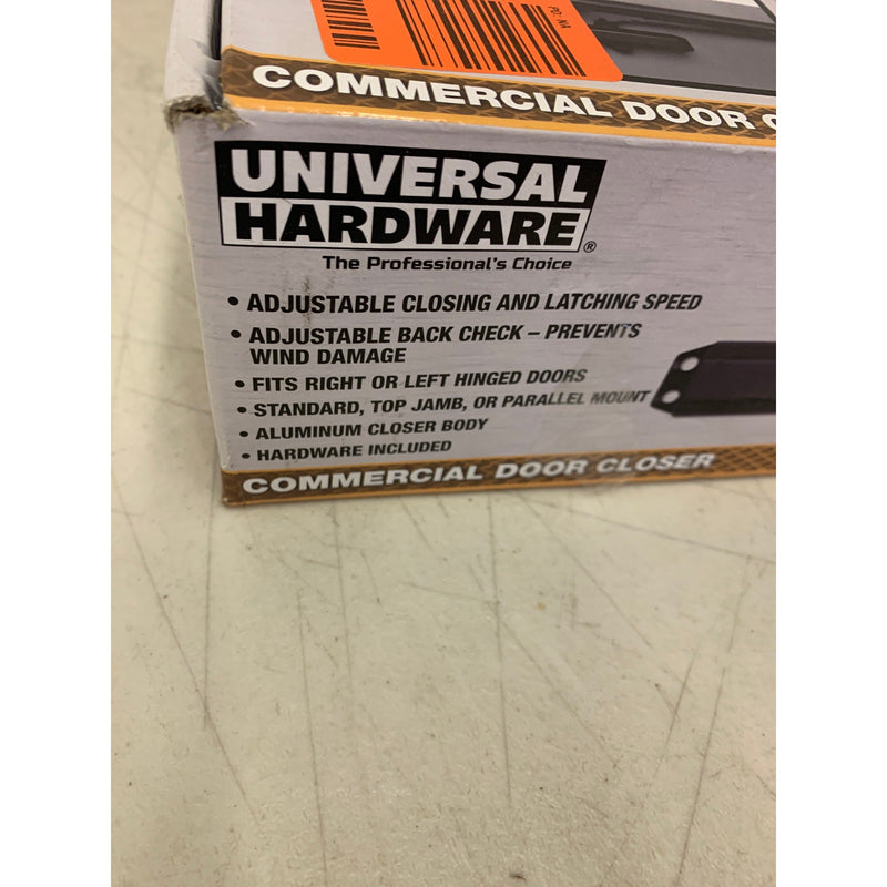 Universal Hardware Matte Black Heavy-Duty Commercial Door Closer