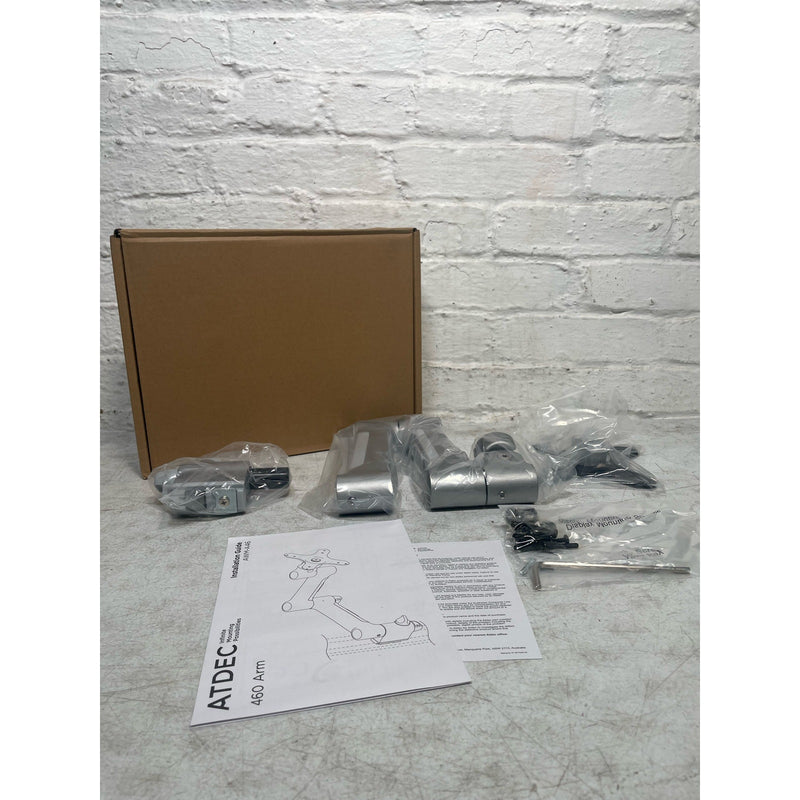 Atdec AWM-A46-S, 460 Monitor Arm (Silver), Aluminum, Supports up to 26.5 Lbs.
