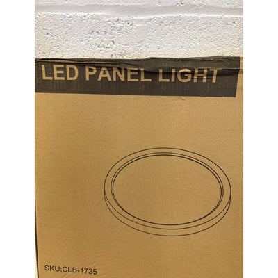 Hykolity 18" LED Round Flat Panel Light, White, 32W, 3200lm, 3000K/4000K/5000K