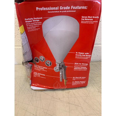 Homax Pro Gun and Hopper for Spray Texture Repair w 3 Tips