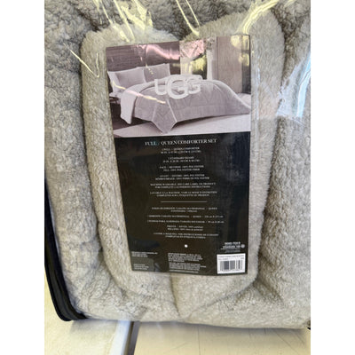 UGG Classic Sherpa Full/Queen Comforter & Sham Set - Seal Grey