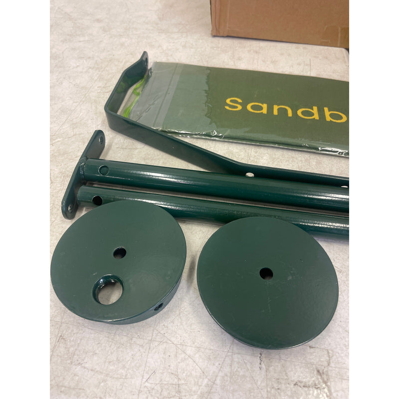 Manual Lawn Aerator Heavy Duty Rolling Push Grass Aeration Tool - Green