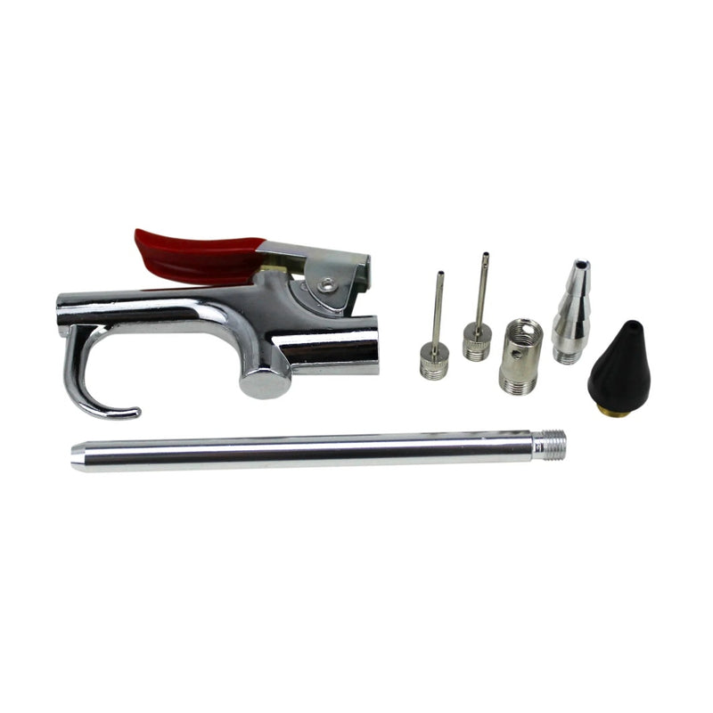 Milton ExelAir Blow Gun & Air Accessory Kit, 7-Piece, 1/4" Fitting, EX0307BKIT