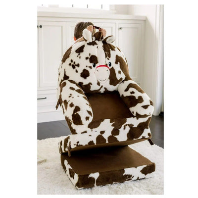 Soft Landing Elite Character Sofa Seat & Transformable Fold-Out Lounger - Horse