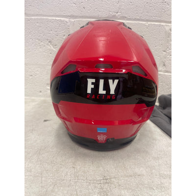 Fly Racing LARGE Formula CP Matte Black Helmet, Lightweight, Vents, RED/BLACK