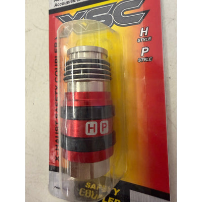 Milton 2 In 1 Safety Exhaust Coupler – 3/8" FNPT x 3/8" Body Flow, H&P Style