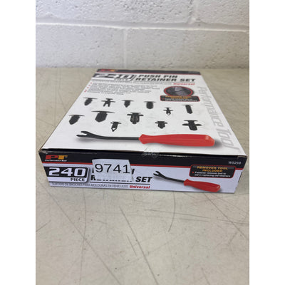 Performance Tool 240 Piece Push Pin Retainer Set Assortment, Remover Tool W5259