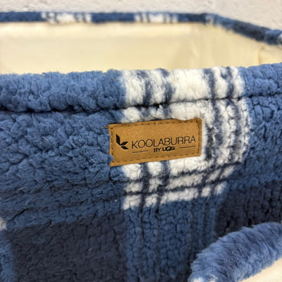 Koolaburra by Ugg 3 Piece Storage Set Soft Fuzzy Baskets Home Organization, Blue
