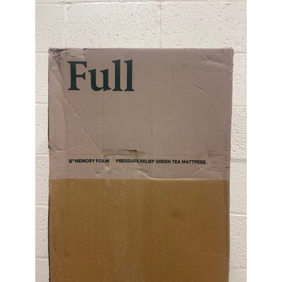 ZINUS FULL 8-inch Green Tea Memory Foam Mattress, Mattress in A Box, White