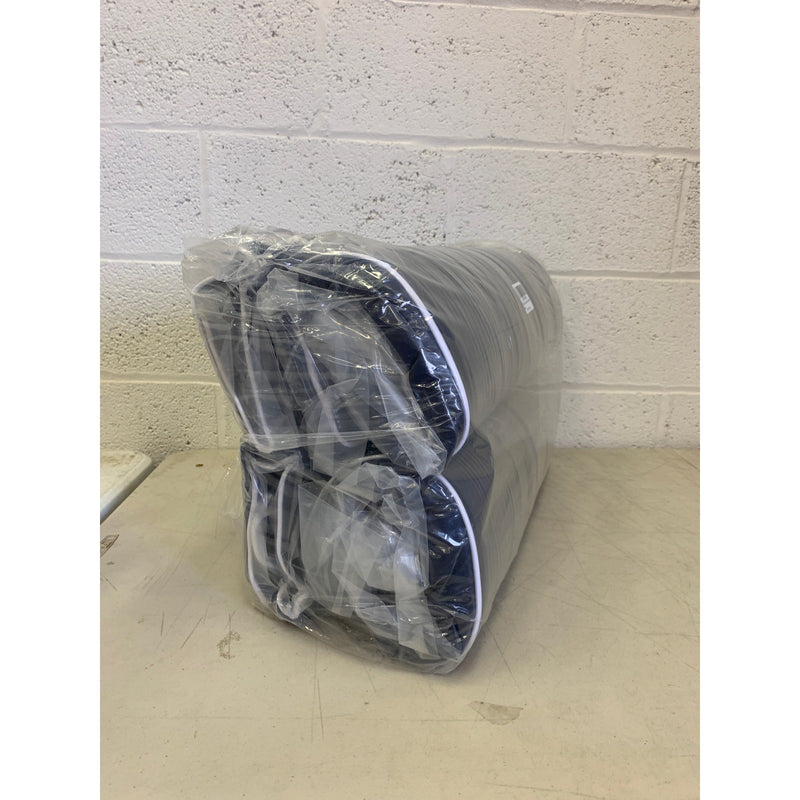 Enipate Outdoor Deep Seat Cushion Set of 2,   24"L x 24"W, Blue Polyester Fabric