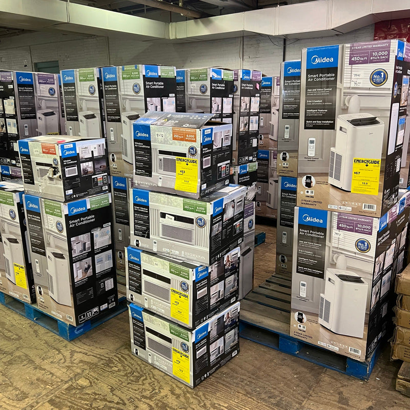 Bulk AC Discount 149 Units, Midea Air Conditioners Window & Portable, Tested & Working, 25% Retail
