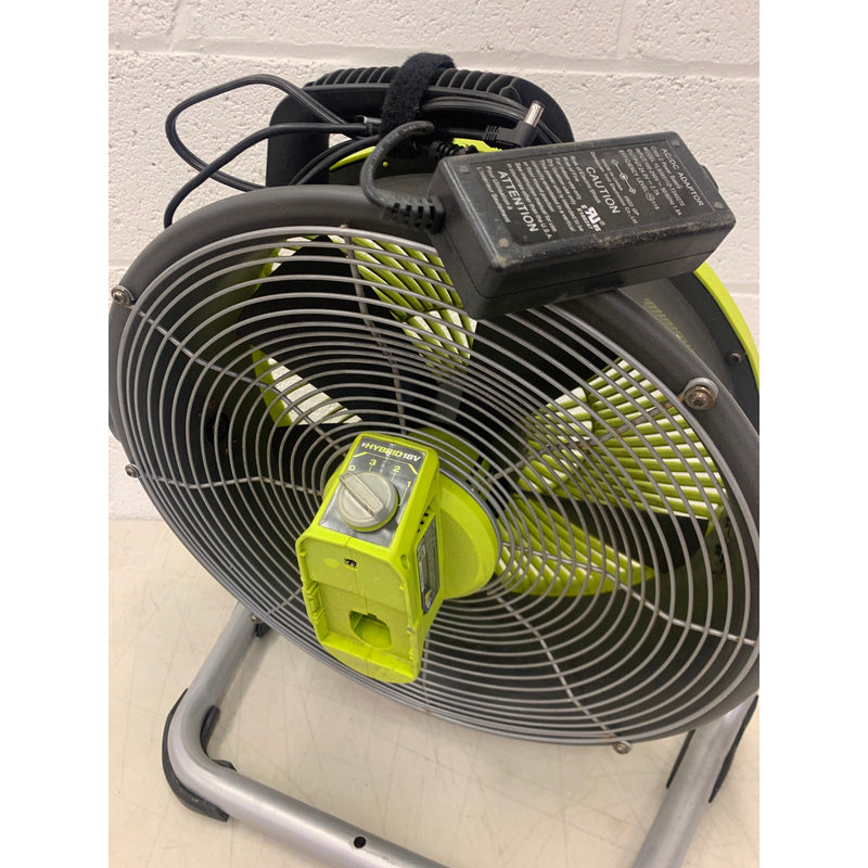 RYOBI 18V Cordless WHISPER SERIES Air Cannon Fan FAN & CORD ONLY PCL813B