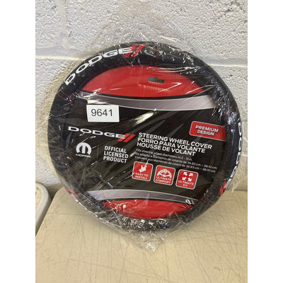 Plasticolor Dodge Deluxe Steering Wheel Cover, Leather-Like, Fits 14.5-15.5"
